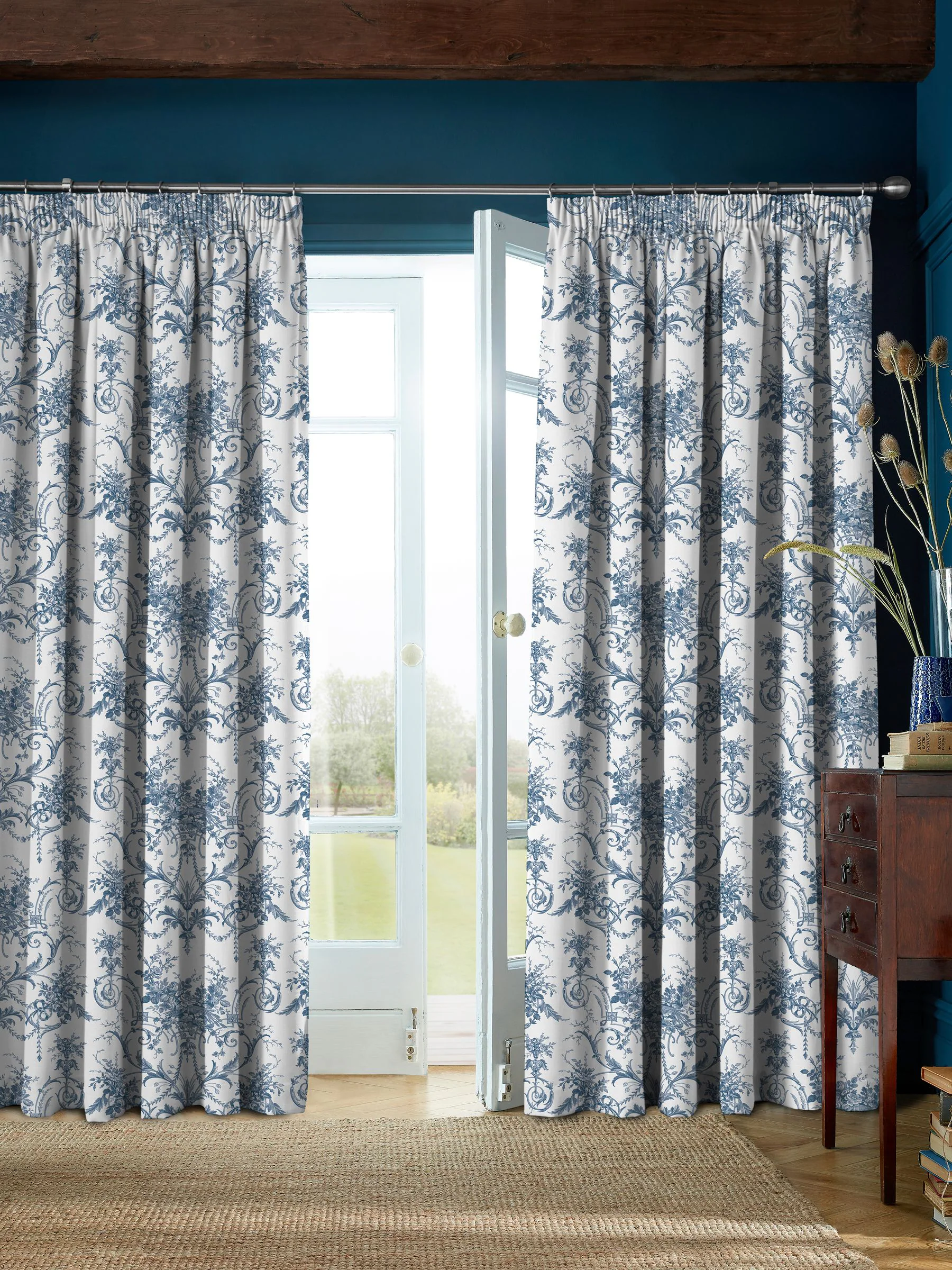Laura Ashley Tuileries Pencil Pleat Curtains