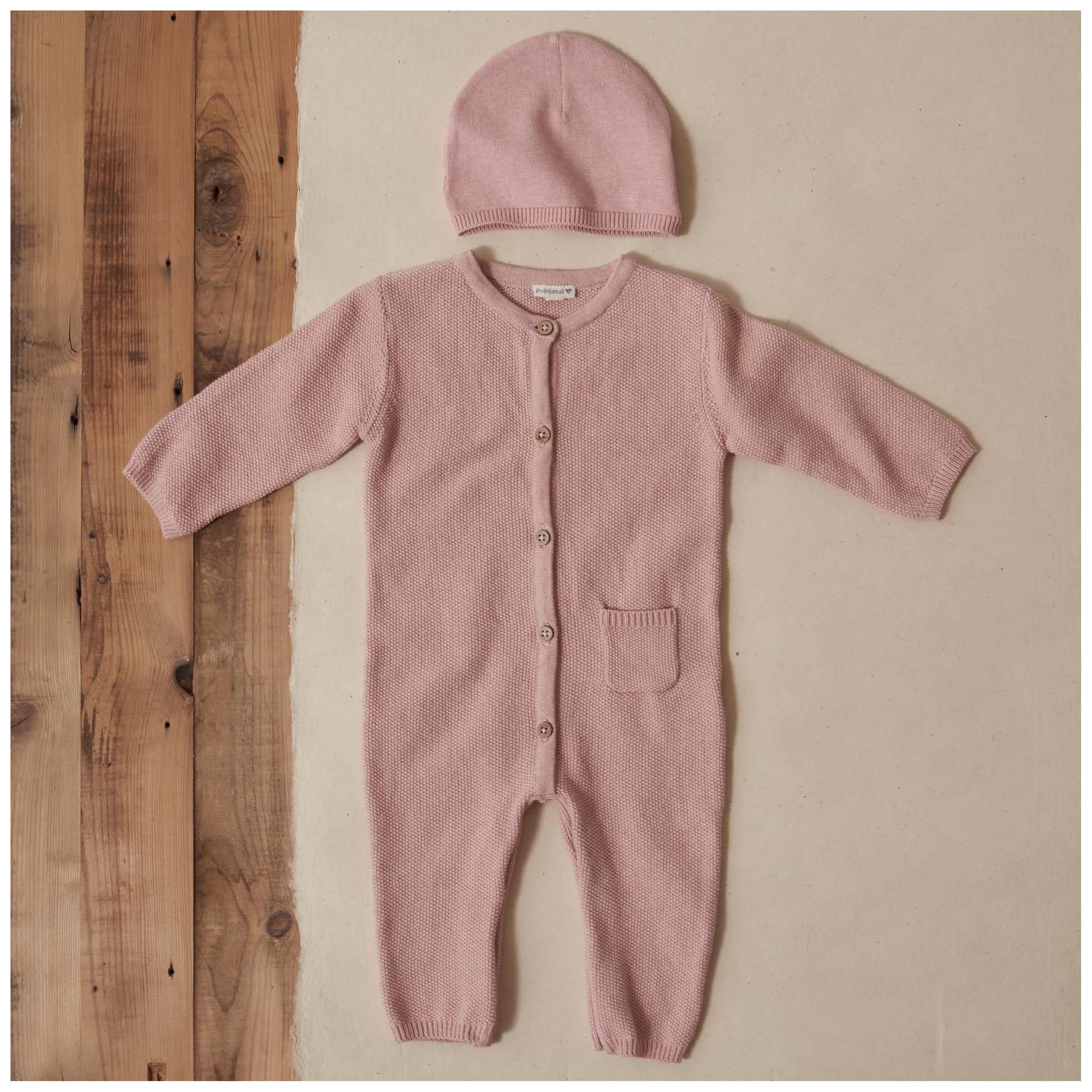 Prenatal newborn meisjes mutsje   roze