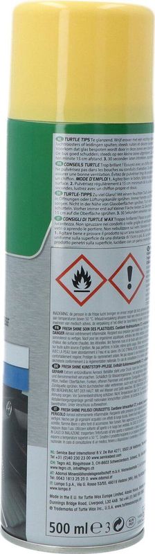 Turtle Wax - Fresh Shine - 500ml - Kunststof Onderhoudsproduct - Vanillegeur