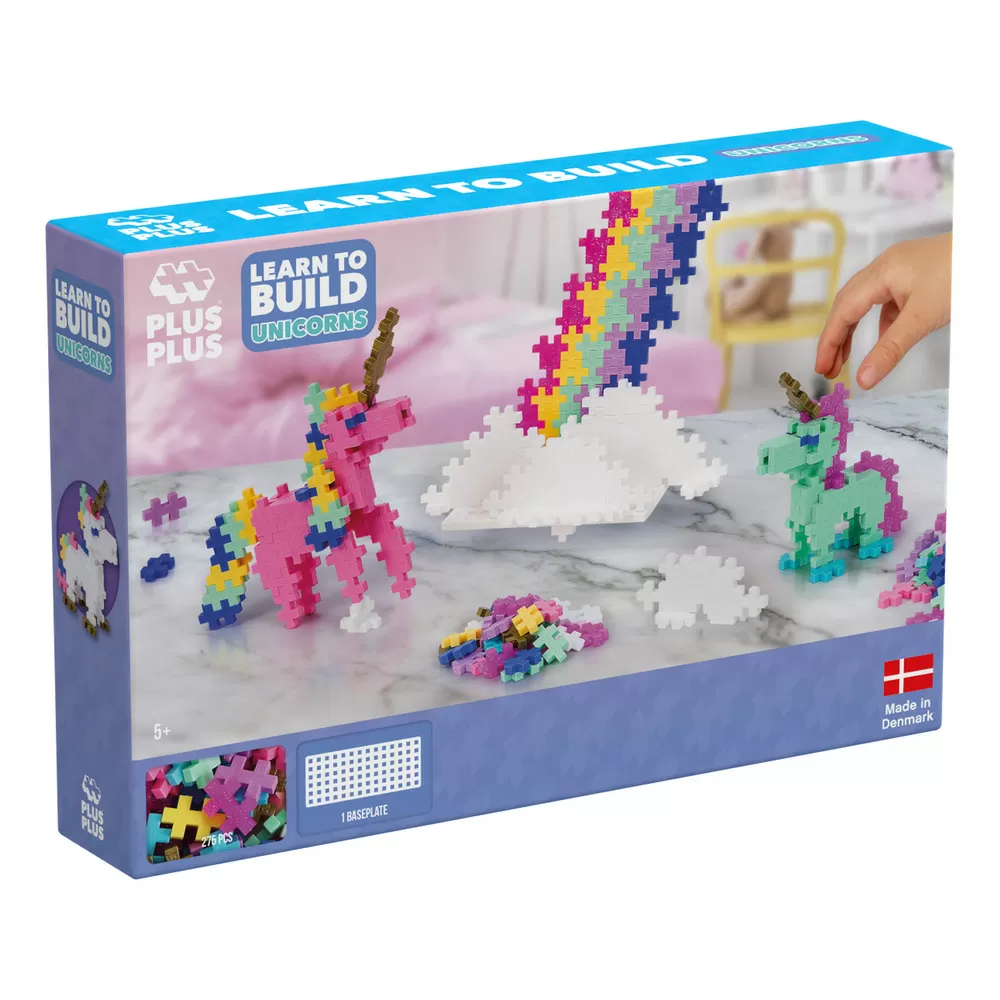 Plus-Plus Learn to Build Unicorns - 275 stk.