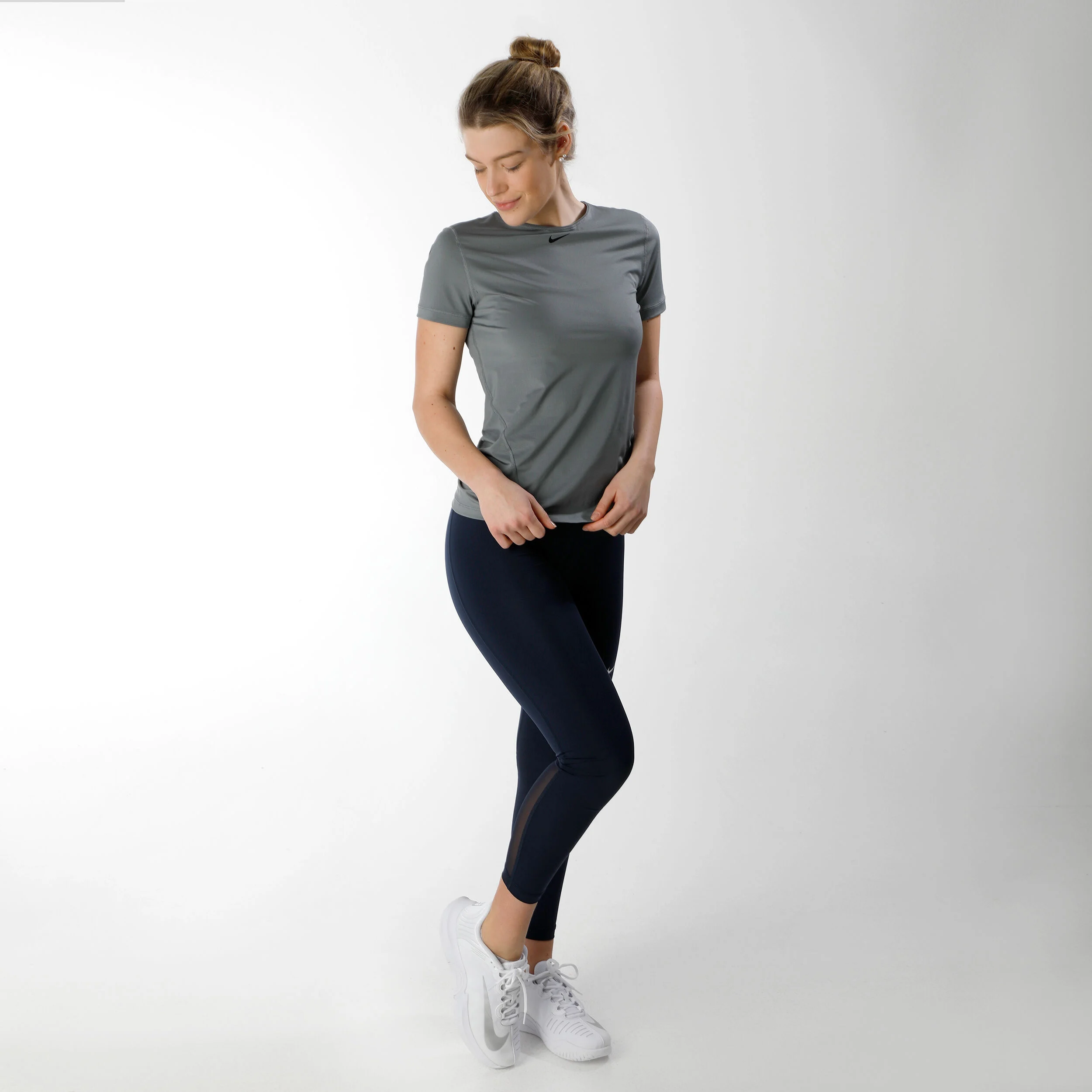 Nike Pro 365 Collant Tight Femmes - Bleu Foncé , Blanc