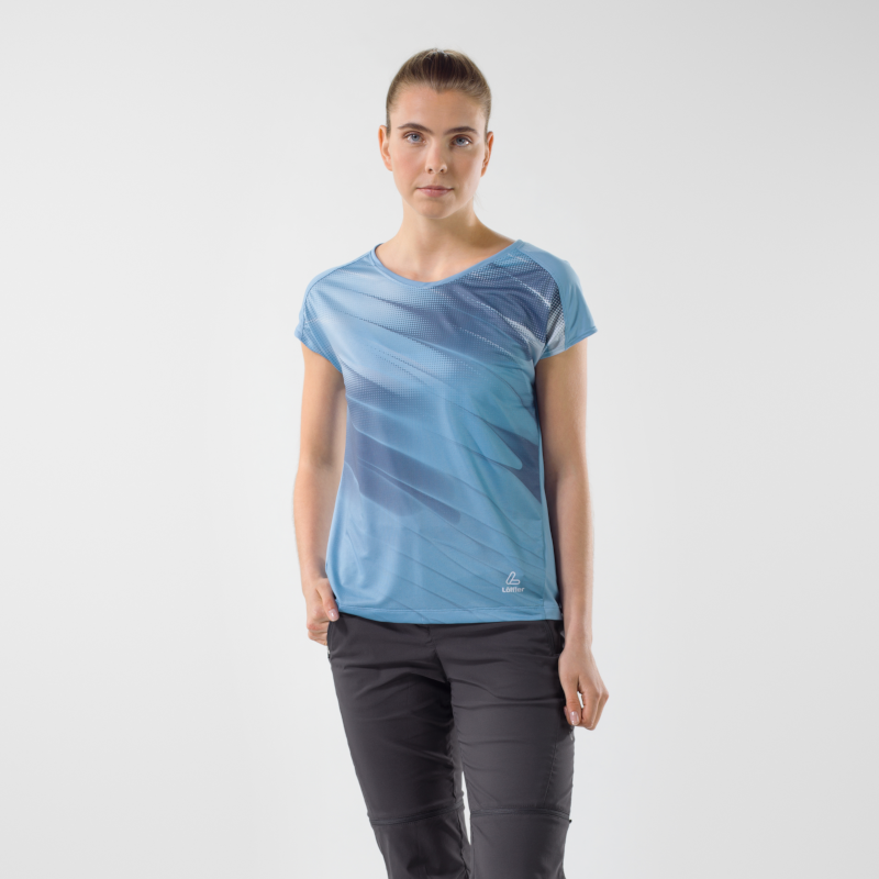 Loeffler Fairdust blauw dames fietsshirt