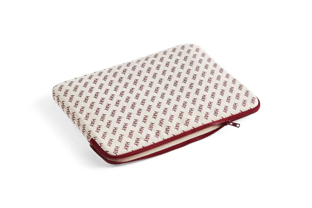HAY  Logo computer sleeve - Burgundy