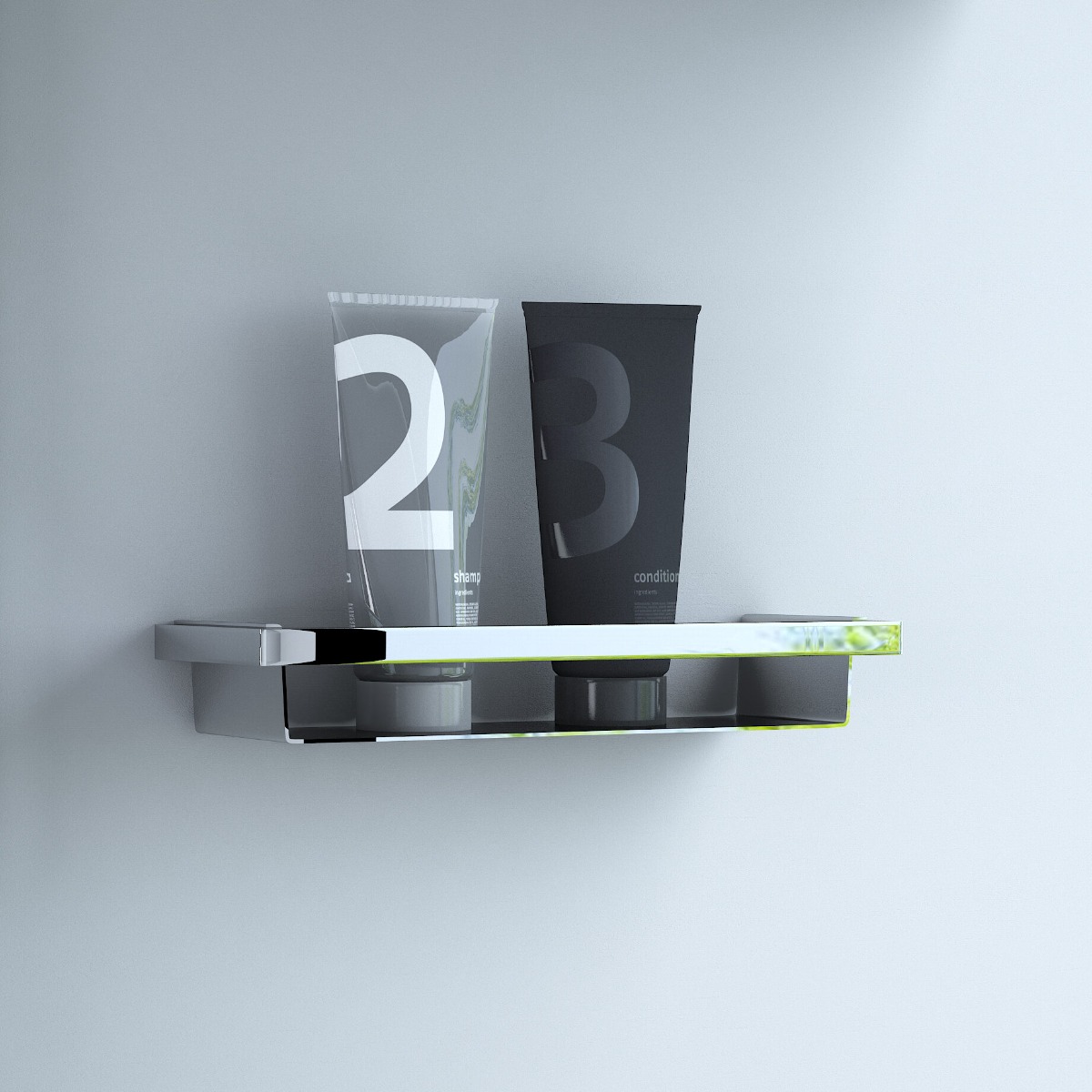 Clou Quadria shampoohouder chroom