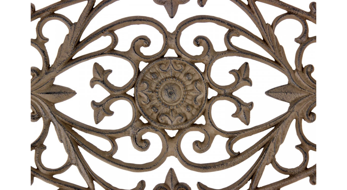Paillasson lune fonte marron 60.5x2x40cm
