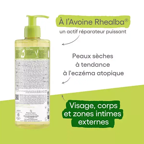 A-Derma Exomega Control Huile Lavante Émolliente Anti-Grattage 500ml