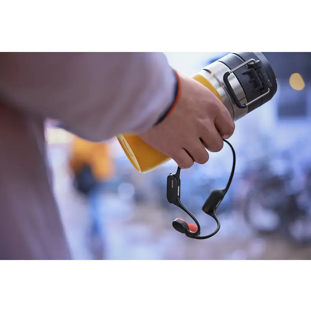 Philips GO Sports Open Ear Koptelefoon Zwart/Rood