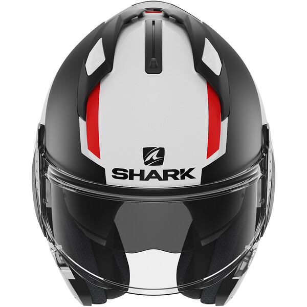 Shark - Casque EVO-GT Sean Blanc / Noir Mat / Rouge
