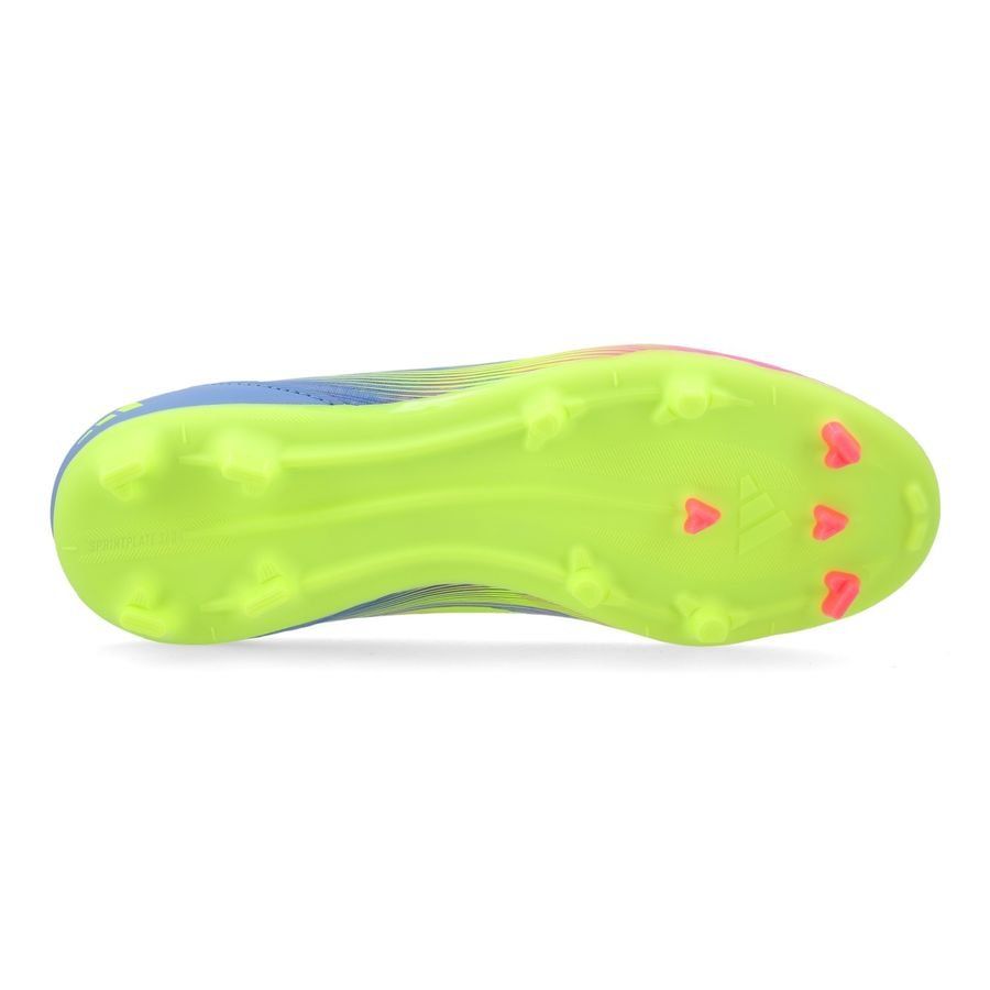 adidas F50 League Laceless FG/AG Celestial Victory - Blue Fusion/Lucid Lemon/Lucid Pink Enfant
