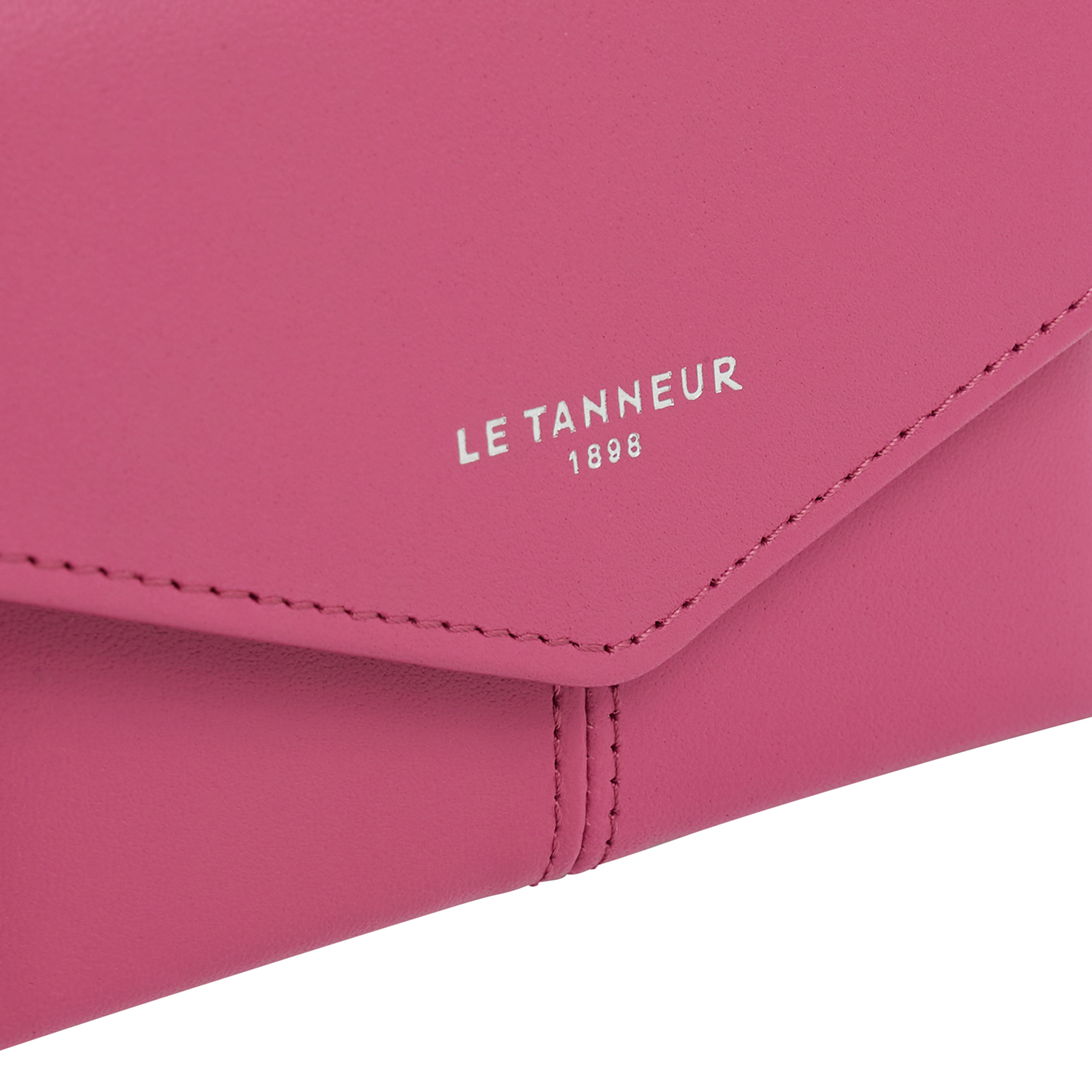 CHARLOTTE - Porte-cartes à rabat en cuir| Rose