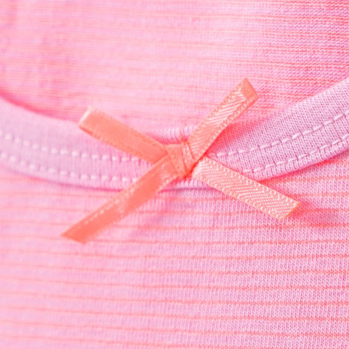 Yigga 2 Mädchen Unterhemden mit Bio-Baumwolle rosa / zartrosa