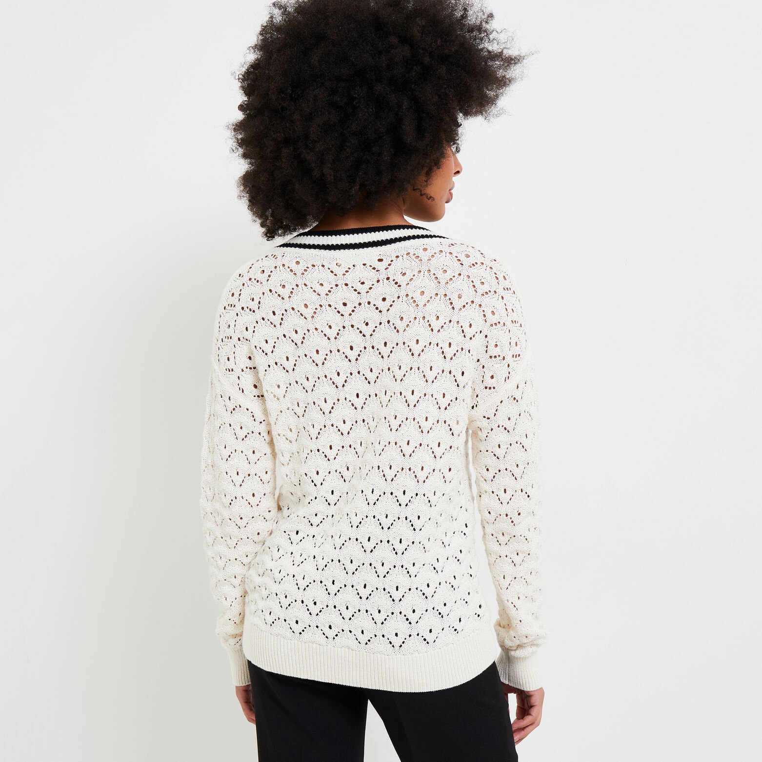 Pull ajouré femme