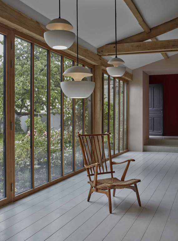 DCW éditions Here Comes The Sun hanglamp Ø35 zwart met koper