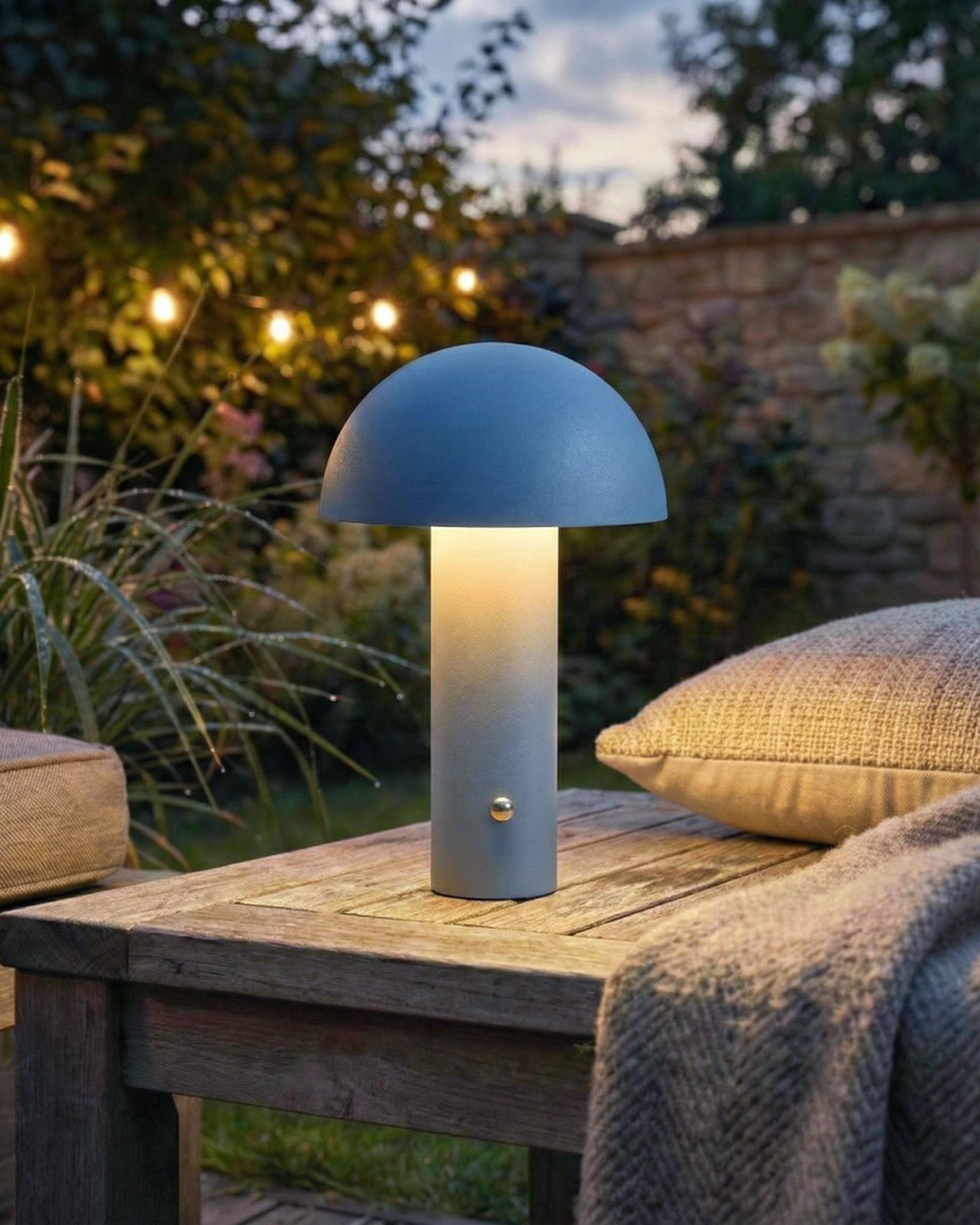 LED draadloze tafellamp BOJO met dimmer Metaal Blauw