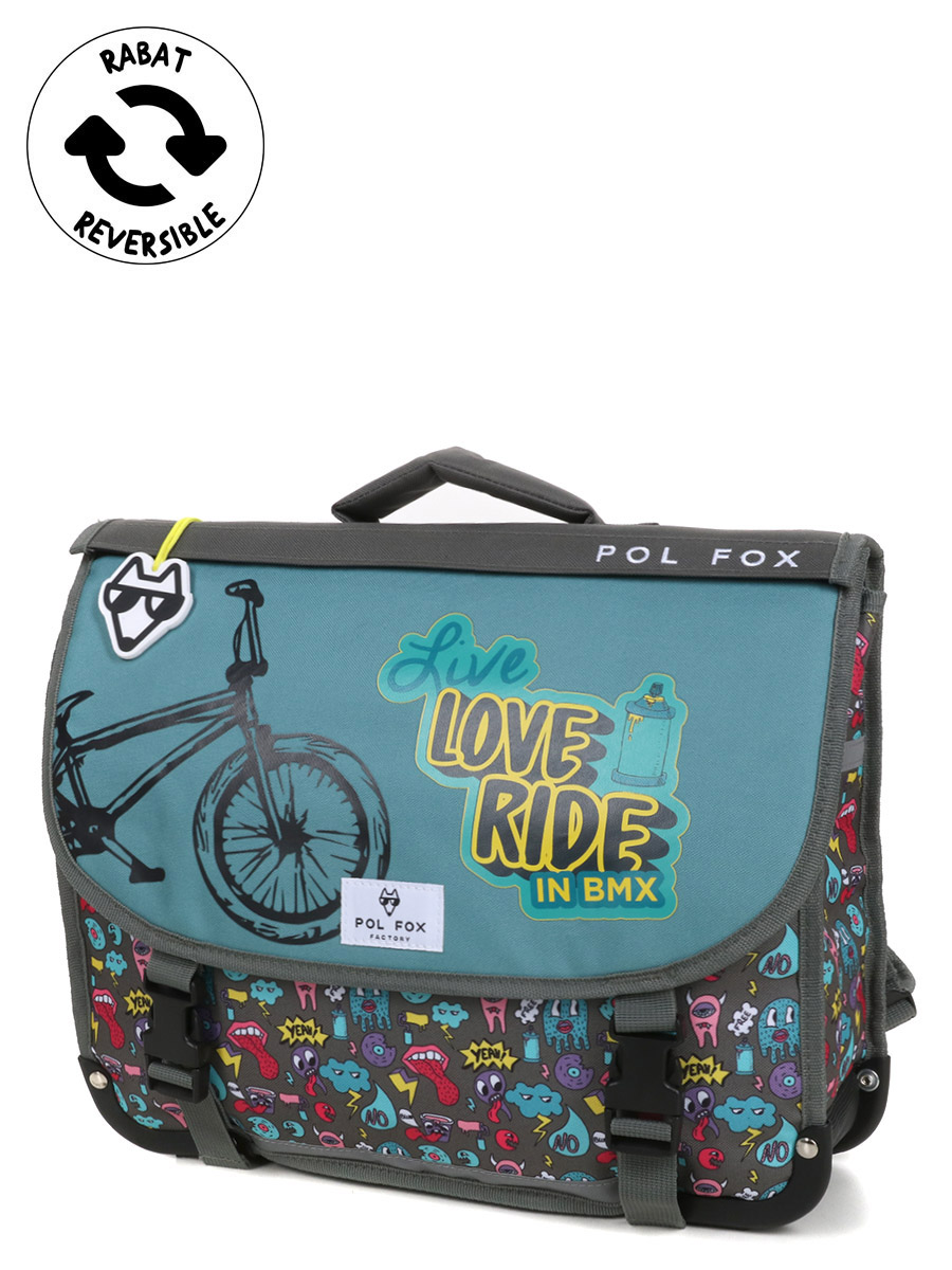 Cartable RÀversible Pol Fox Rider 38 cm