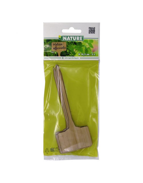 Nature Plaat Etiketten Bamboe - Kweekbenodigdheden - 5 stuks