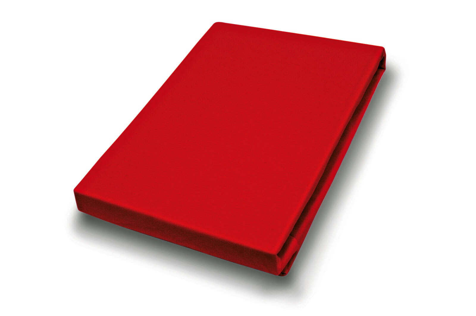 Jersey-Spannbetttuch Baumwolle Rot ca. 180 x 200 cm