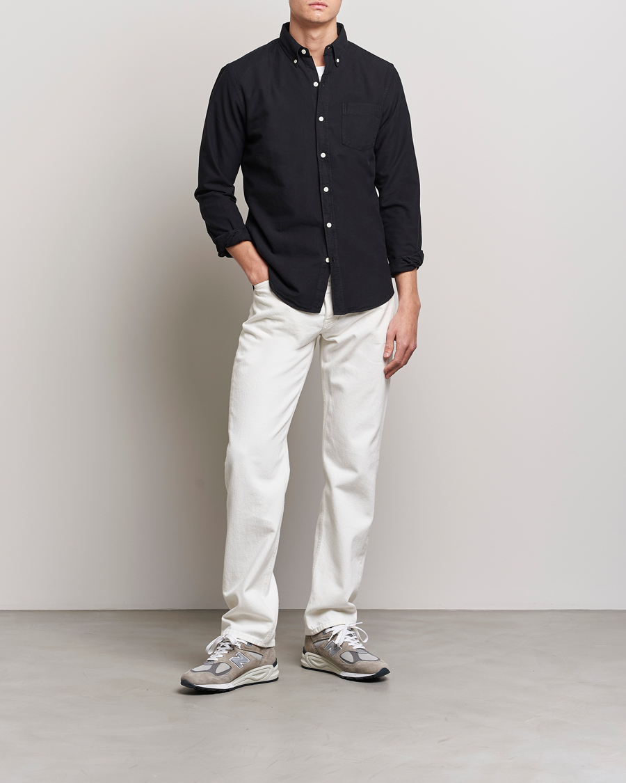 Colorful Standard Classic Organic Oxford Button Down Shirt Deep Black