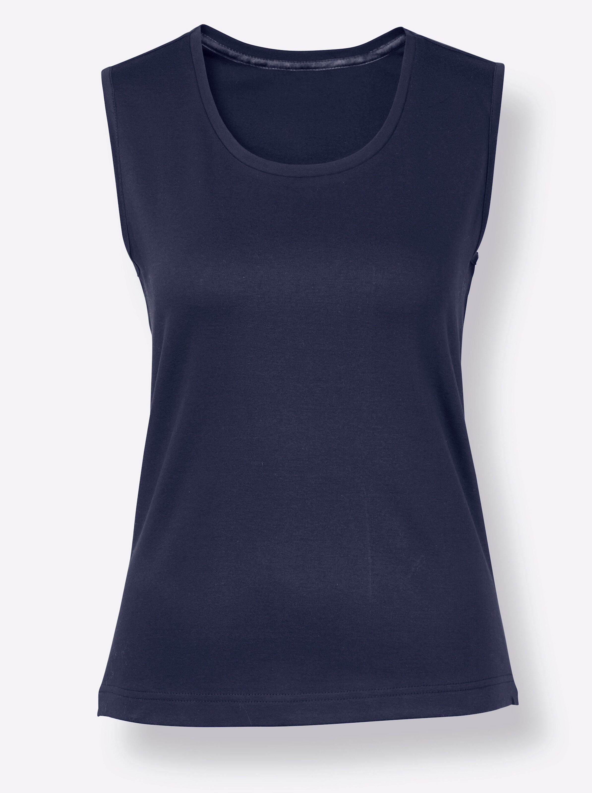 CREATION L PREMIUM Baumwoll-Shirttop in marine