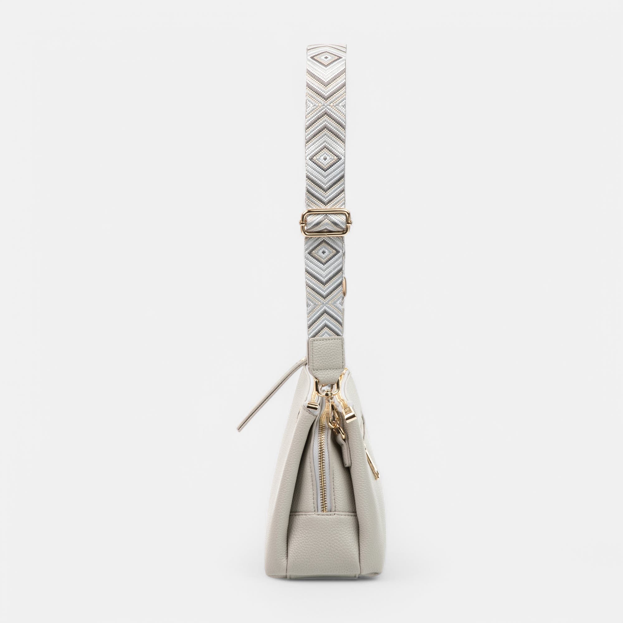 Sac bandoulière beige