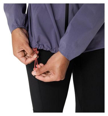 Veste imperméable Asics Metarun Waterproof Violet Femme