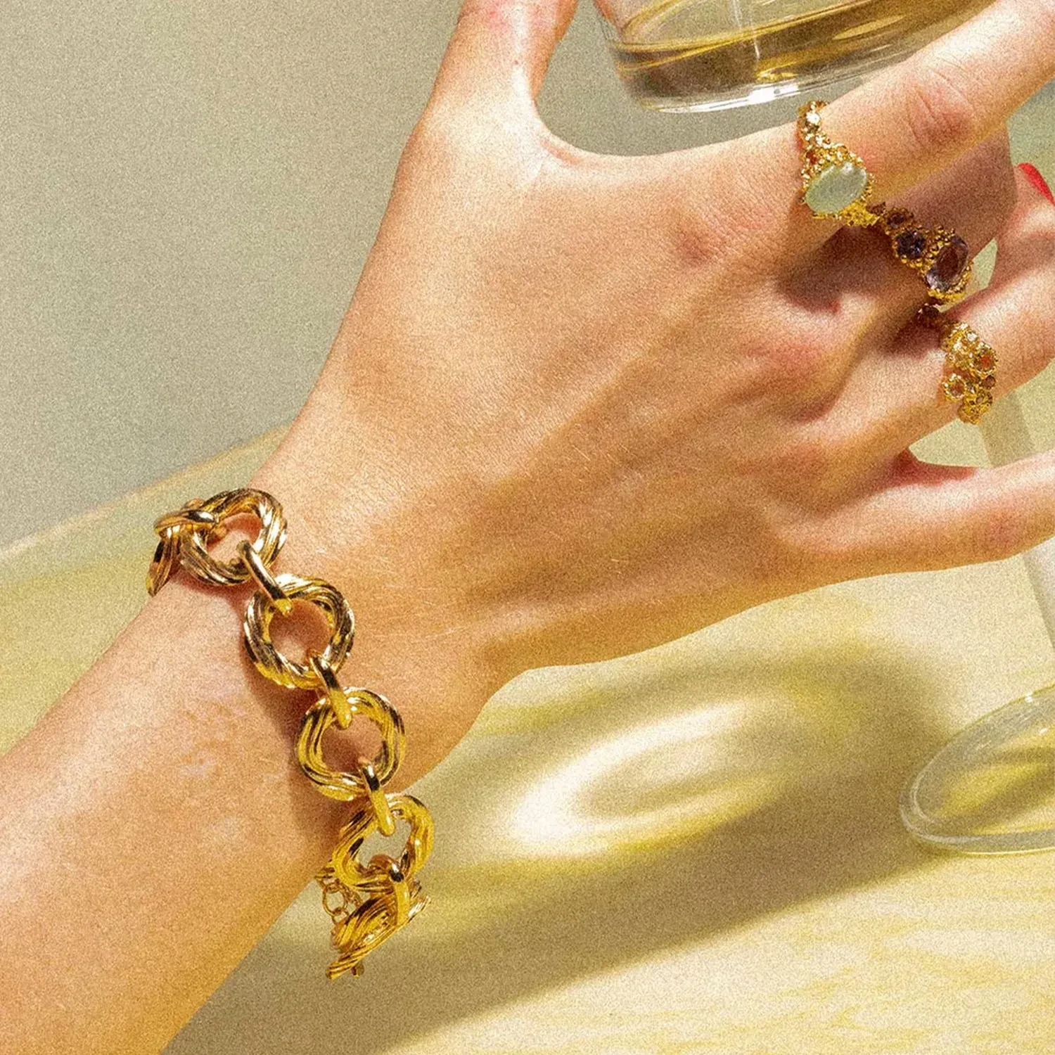 House of Vincent Saga Of Clotho Armbånd 14 kt. Forgyldt Sølv VJ168- UBG