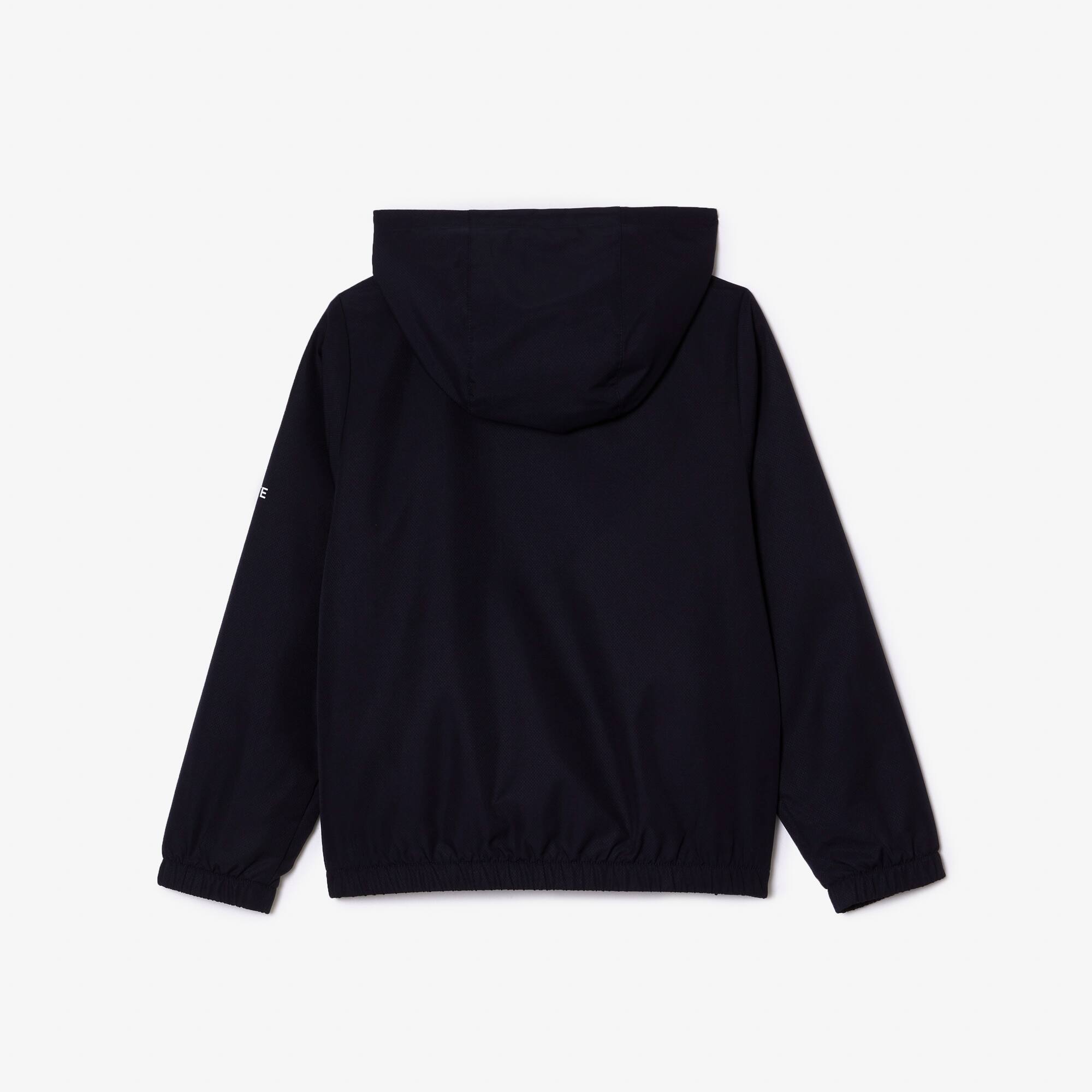 Sport-Jacke mit Kapuze und Logo-Detail Jacken & Mäntel - Blau - Lacoste - Jungen