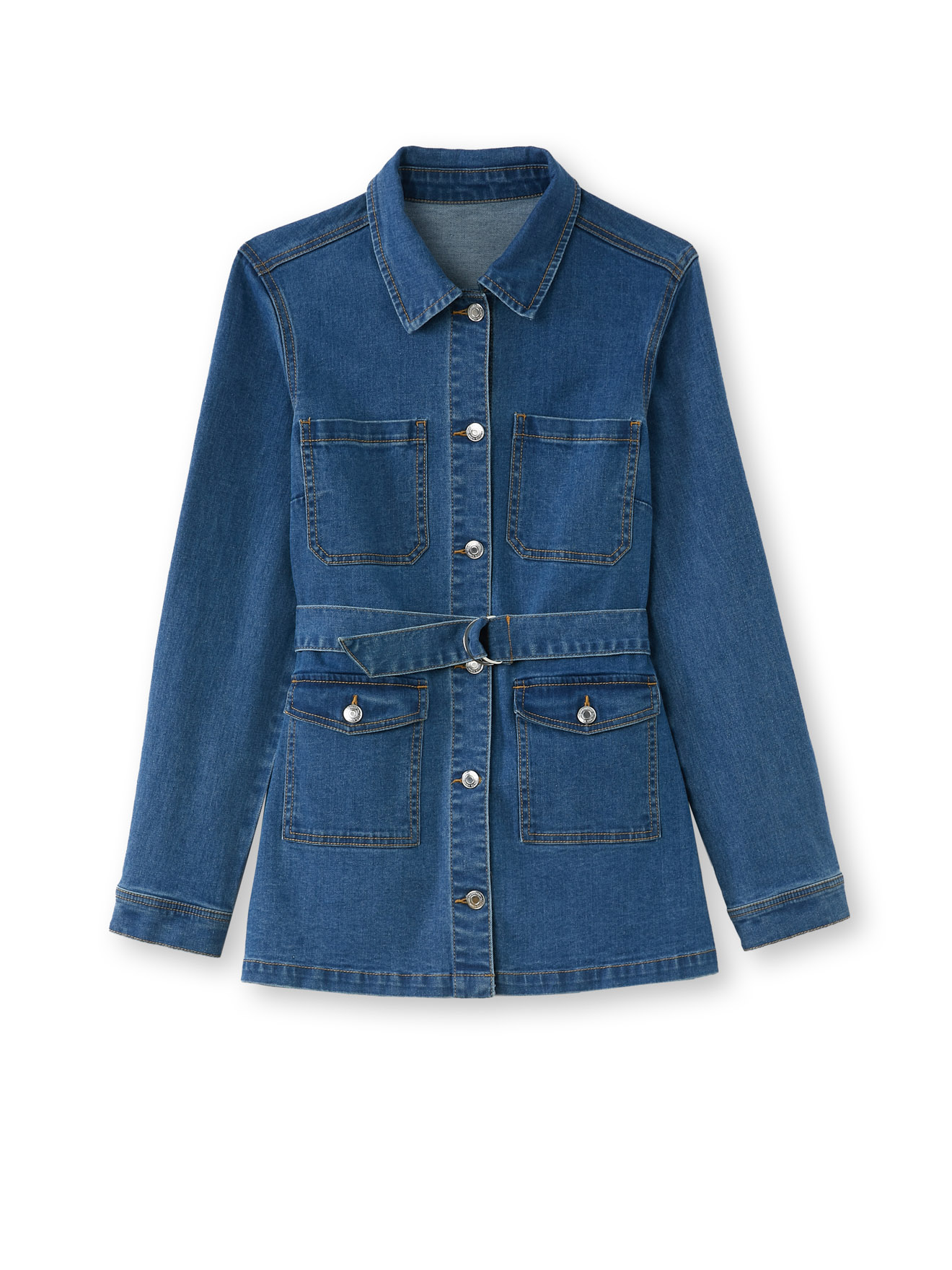 Veste saharienne en denim