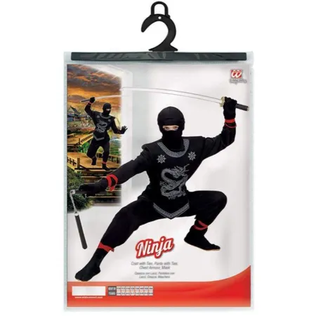 Widmann - Kinderkostüm Black Ninja, 140 cm