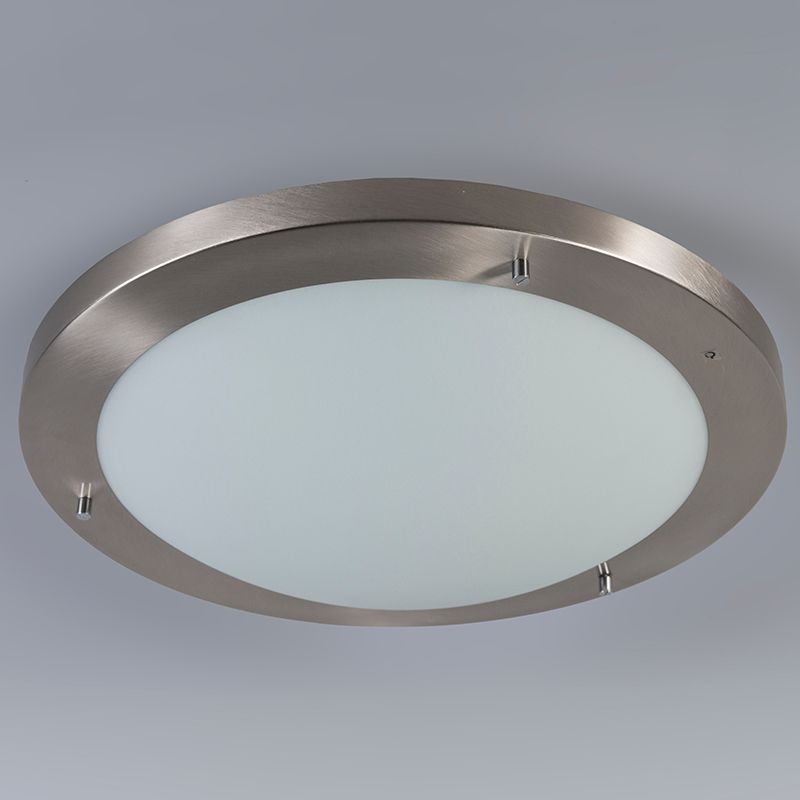 Moderne plafonnière staal 41 cm IP44 - Yuma