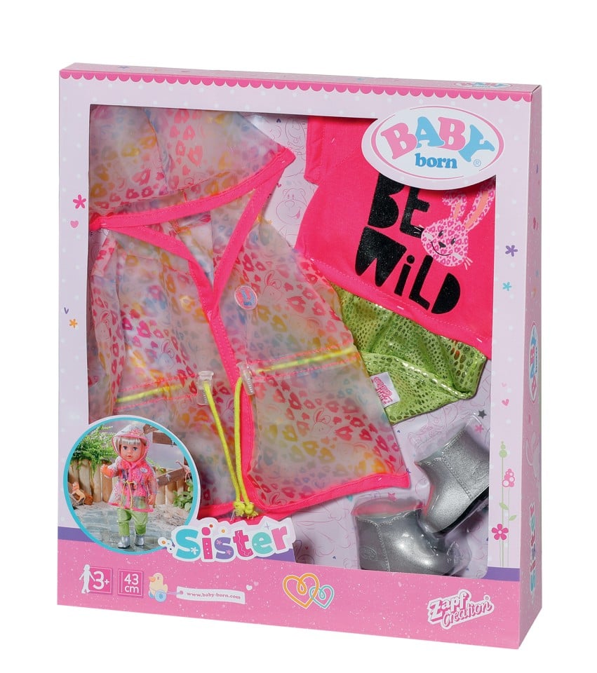 BABY born - Deluxe Trendy Regnbue Sæt 43cm