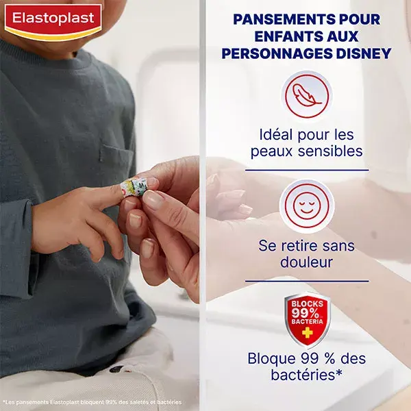 Curativos Elastoplast Sensitive para Crianças, 20 unidades
