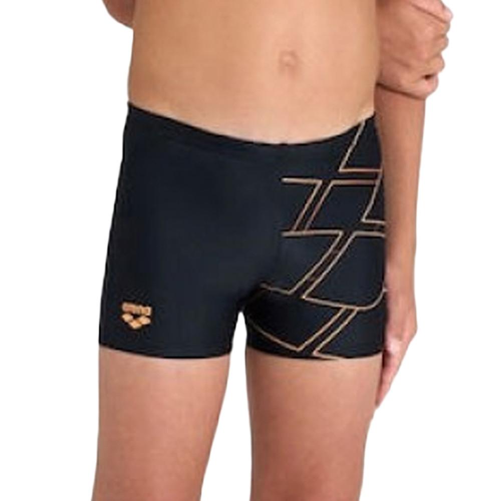 Arena Boxer de bain Noir/Orange Garçon Arena Mark