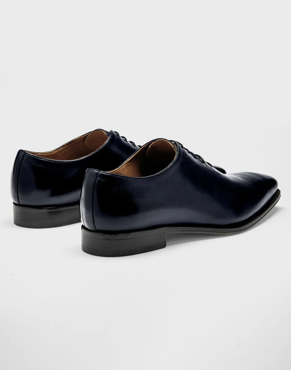 Richelieu cuir bleu 