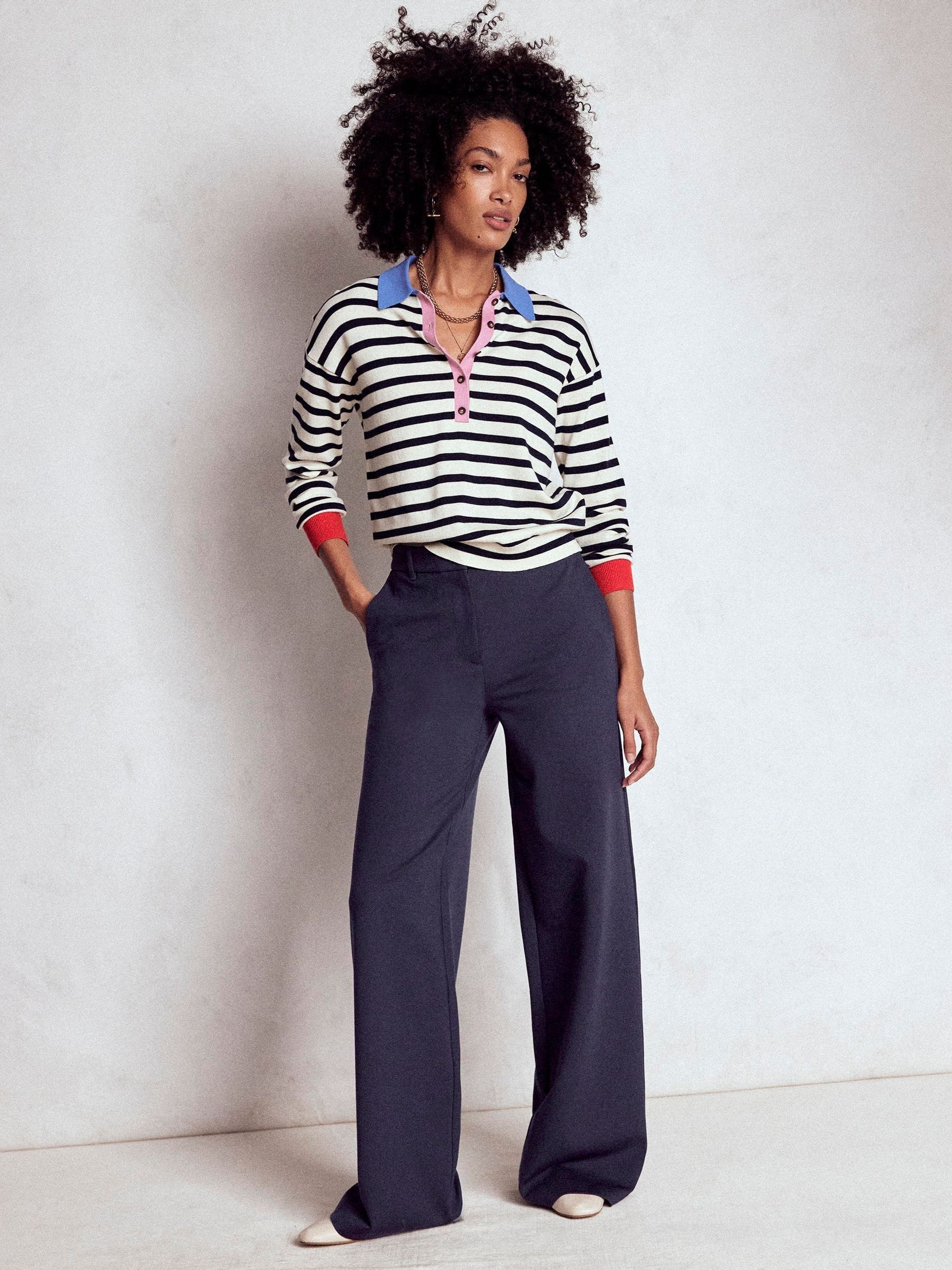 Blauw - Boden Belgravia Ponte Trousers