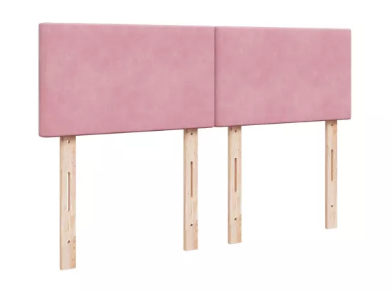 Sommier à lattes de lit avec matelas Rose 160x200 cm Velours