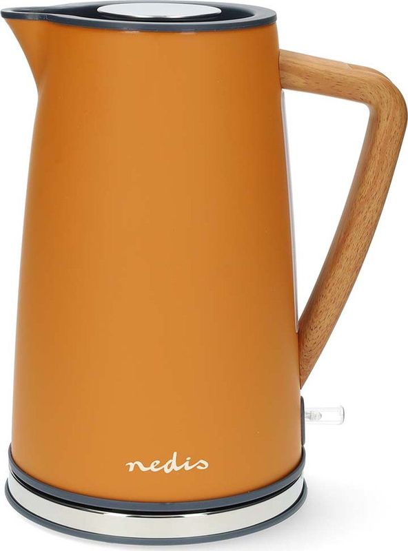Nedis - KAWK510EOR - Waterkoker - Oranje - 1,7L - 2200W - Soft-Touch