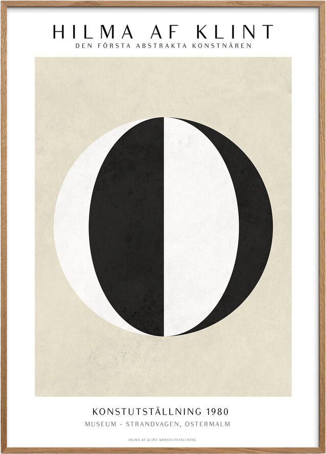 Poster & Frame hilma-af-klint-black-white Flerfarvet
