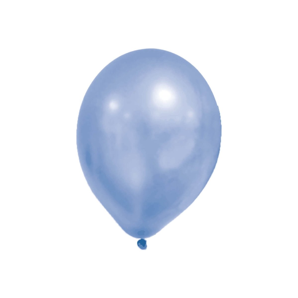 Blauwe Ballonnen Metallic Pastel Leeg 8st