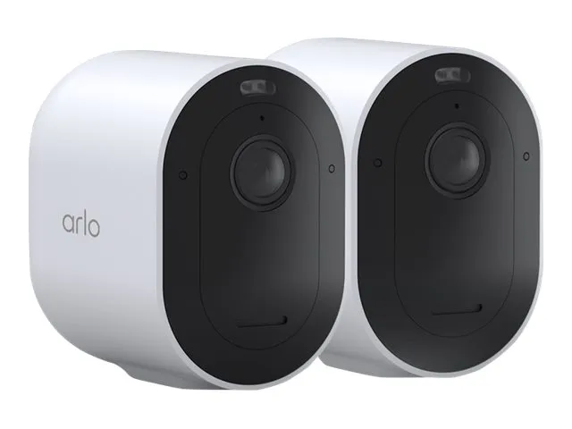 Arlo Pro 5 - Netværksovervågningskamera - indendørs, udendørs - vejrbestandig - farve (Dag/nat) - audio - trådløs - WiFi (pakke med 2)