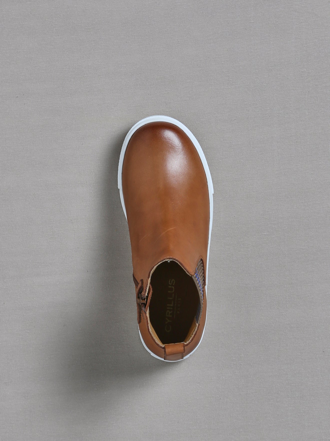 Boots chelsea garçon en cuir