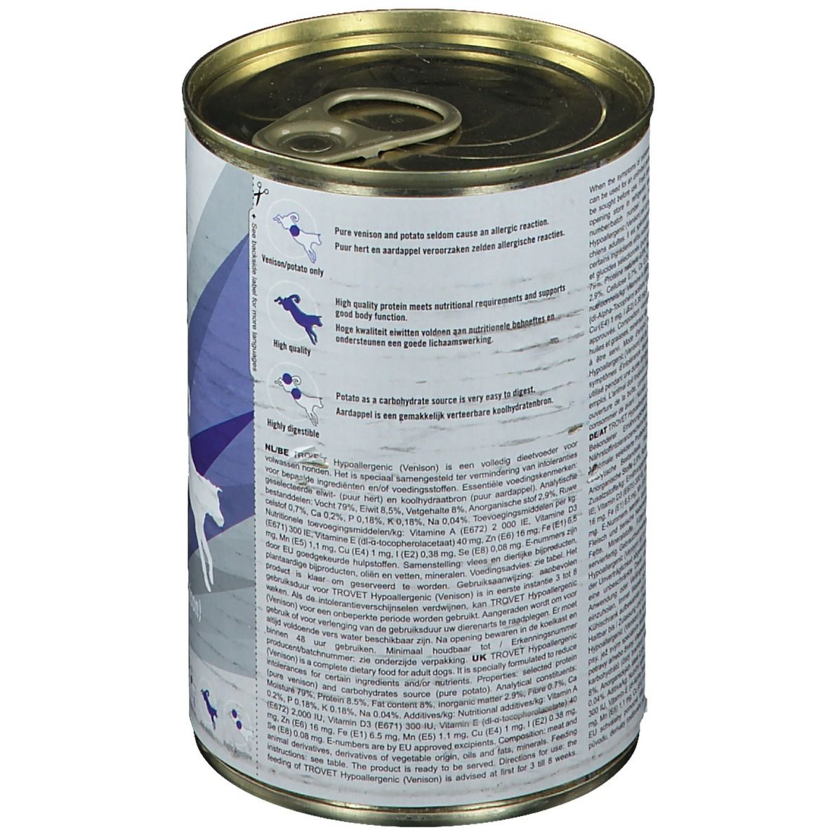Trovet Hypoallergenic (Hirsch-Kartoffel getreidefrei) Hund / VPD
