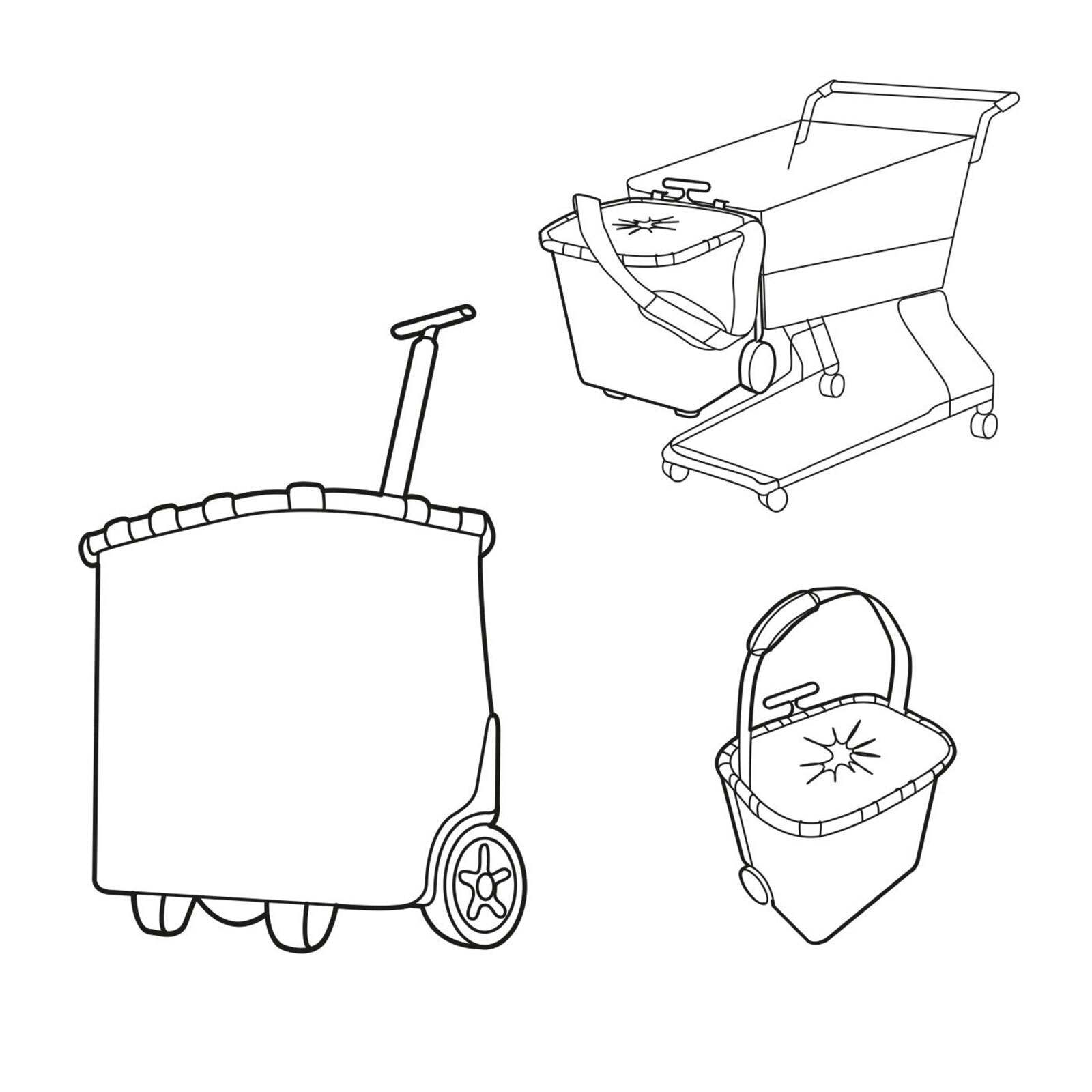 reisenthel Einkaufstrolley CARRYCRUISER Frame rose /Twist Sky rose
