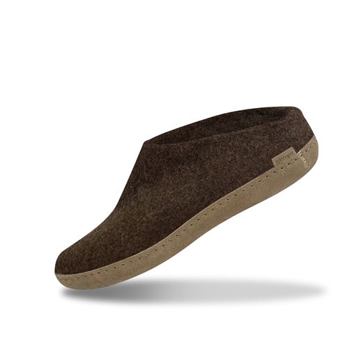 Glerups Slip-on Hjemmesko, Nature Brown, 45