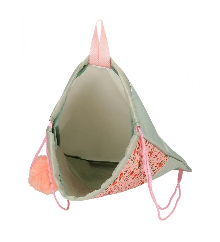 Joumma Bags Mochila saco Movom Romantic Girl verde -32x42x0,5cm-