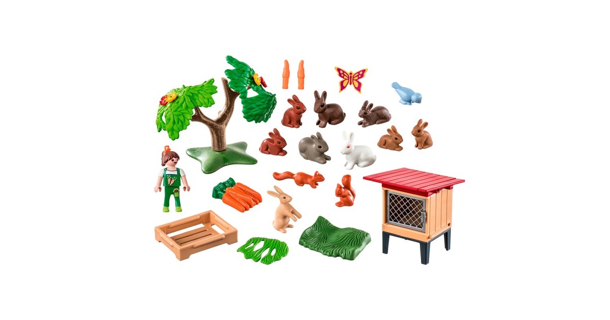 PLAYMOBILCountry - Konijnenhok Constructiespeelgoed  (71252)