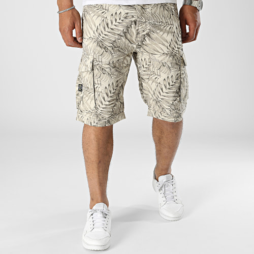 Short Cargo Funambule Beige Floral