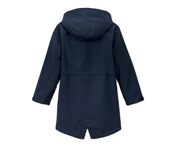 Allwetter-Trenchcoat mit recyceltem Material, dunkelblau