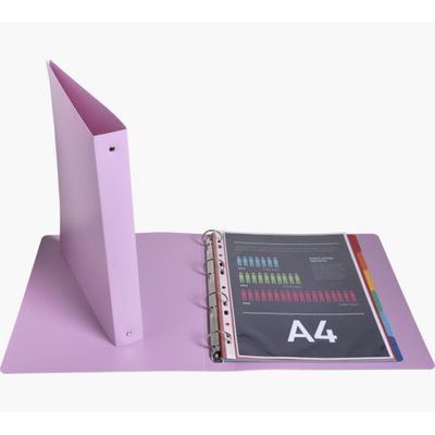 Exacompta Ellipse - Classeur 4 anneaux - Dos de 30 mm - A4 - Pour 275 feuilles - Disponible en différents coloris
