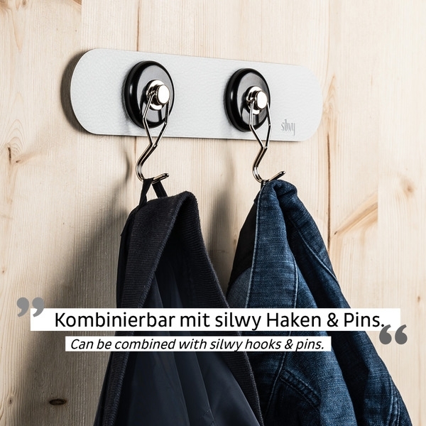 Silwy Metall-Leiste 25 cm für Magnet-Geschirr & Haken